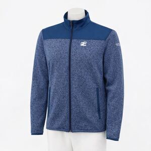 NEW Johnnie-O Jacket Mens Large Blue Arlo Full Zip Fleece Performance Golf Top